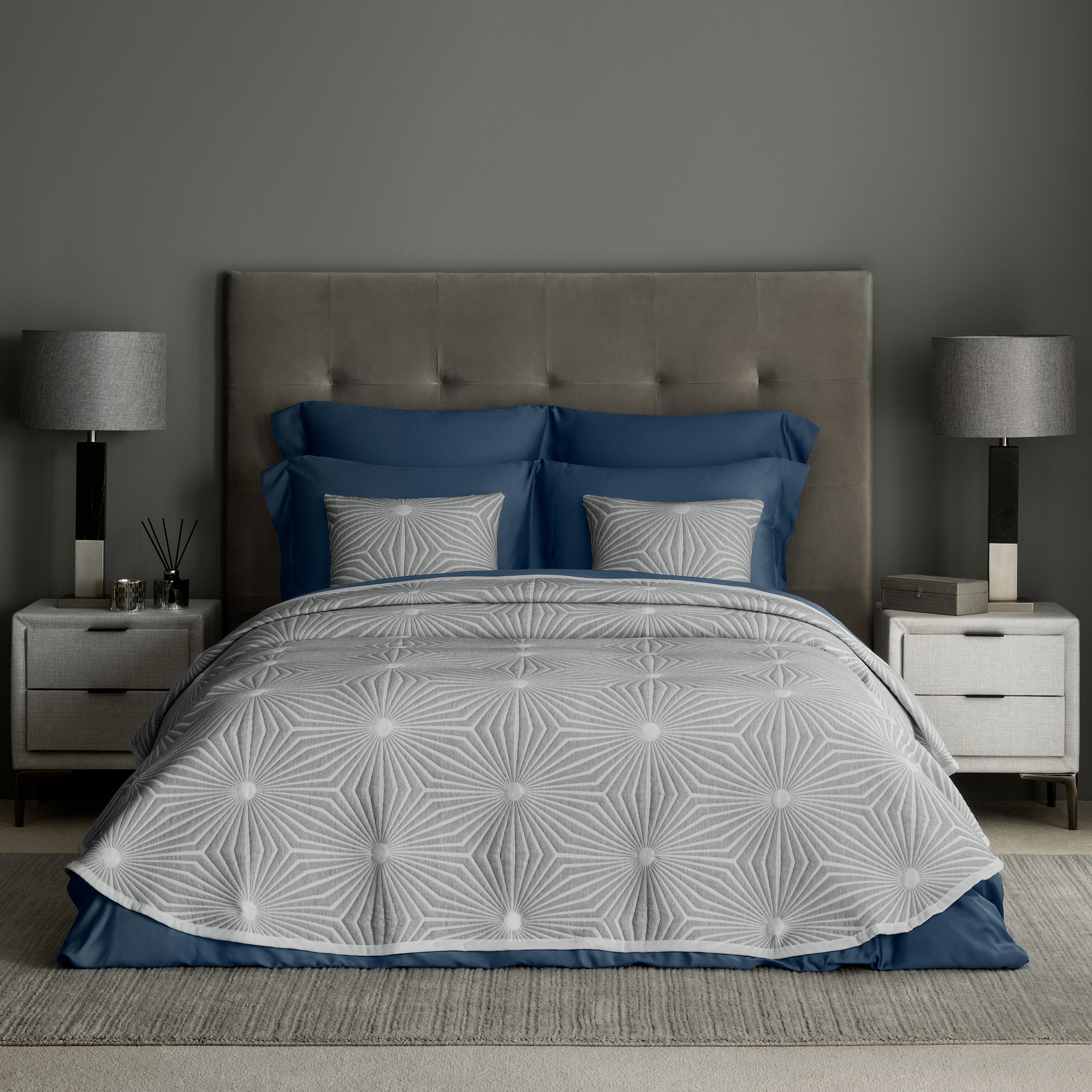 Покрывало Togas Эрсон серый 235х260 см