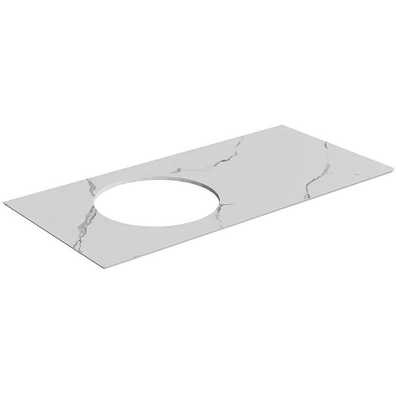 Столешница под раковину Kerama Marazzi Iconico Монте Тиберио 100 CO3.SG50008220R\100 Белая матовая