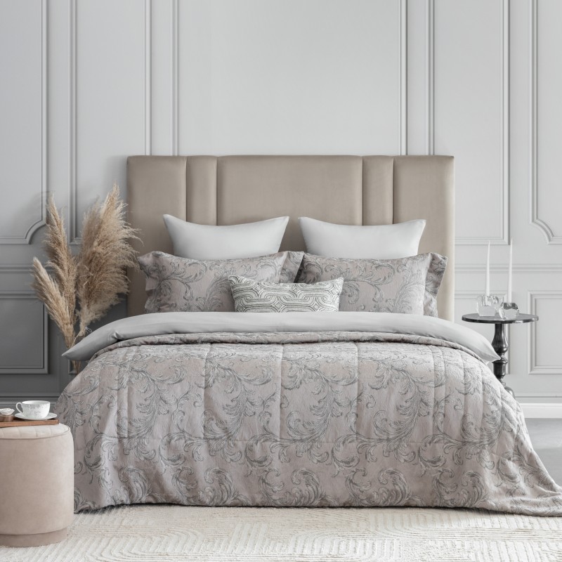 Покрывало Togas Орелья серый 260x260 см и наволочки 50x70 см 3 предмета